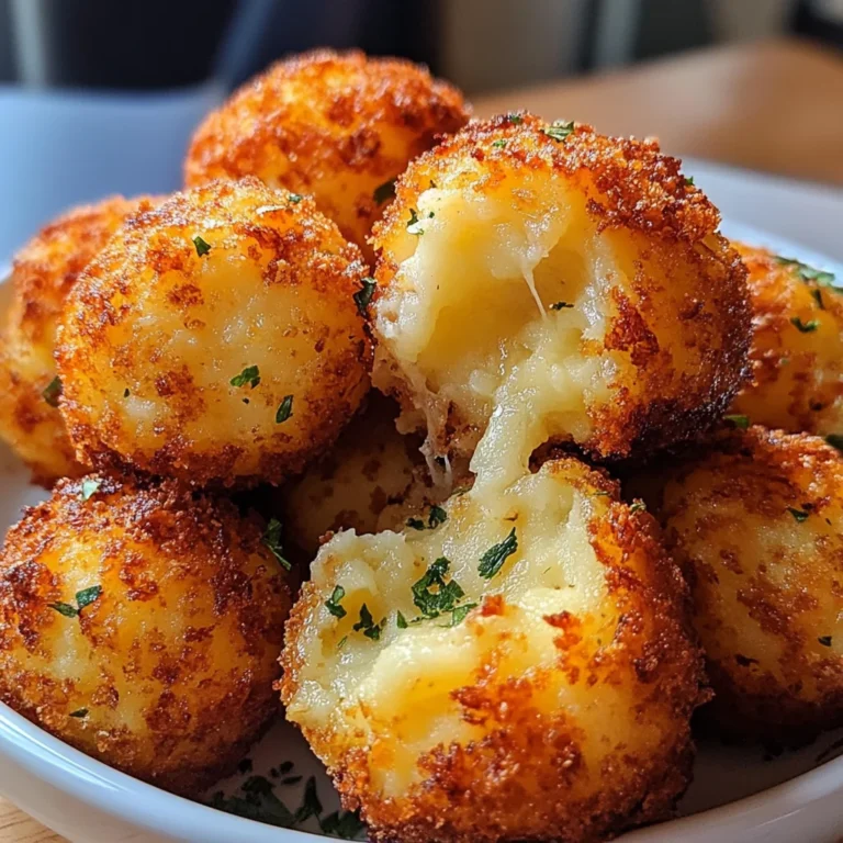 Air Fryer Cheesy Mashed Potato Balls