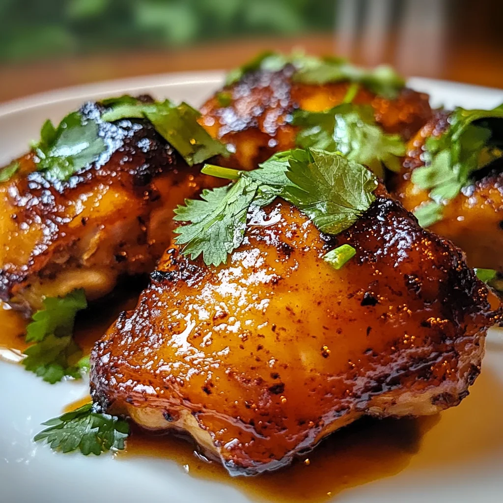 Honey Chipotle Chicken Thighs