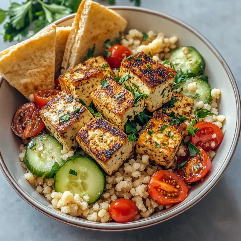 Mediterranean Herbed Lemon Tofu and Couscous Bowl You'll Love