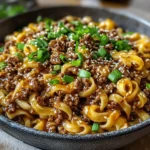 Mongolian Ground Beef Noodles
