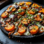 Pumpkin + Sweet Potato Charcoal Crust Pizza