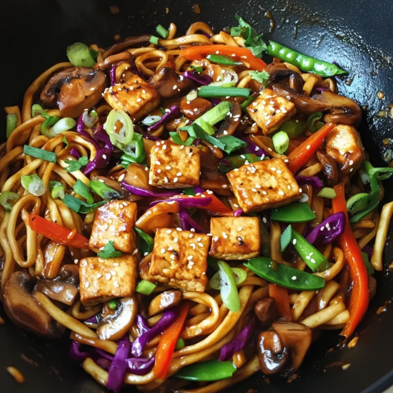 Vegan Vegetable Lo Mein with Tofu