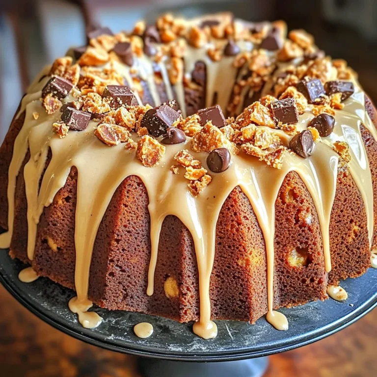 Butterfinger Bundt Cake