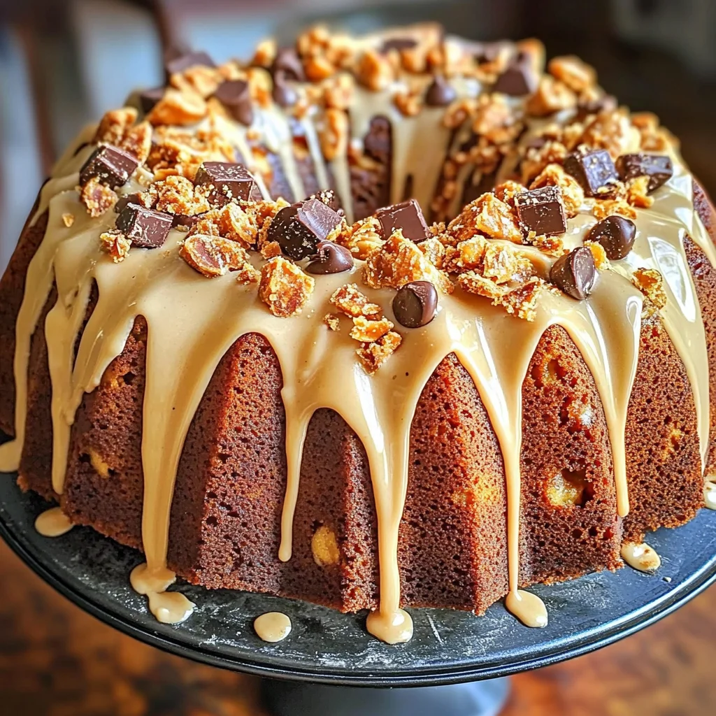 Butterfinger Bundt Cake