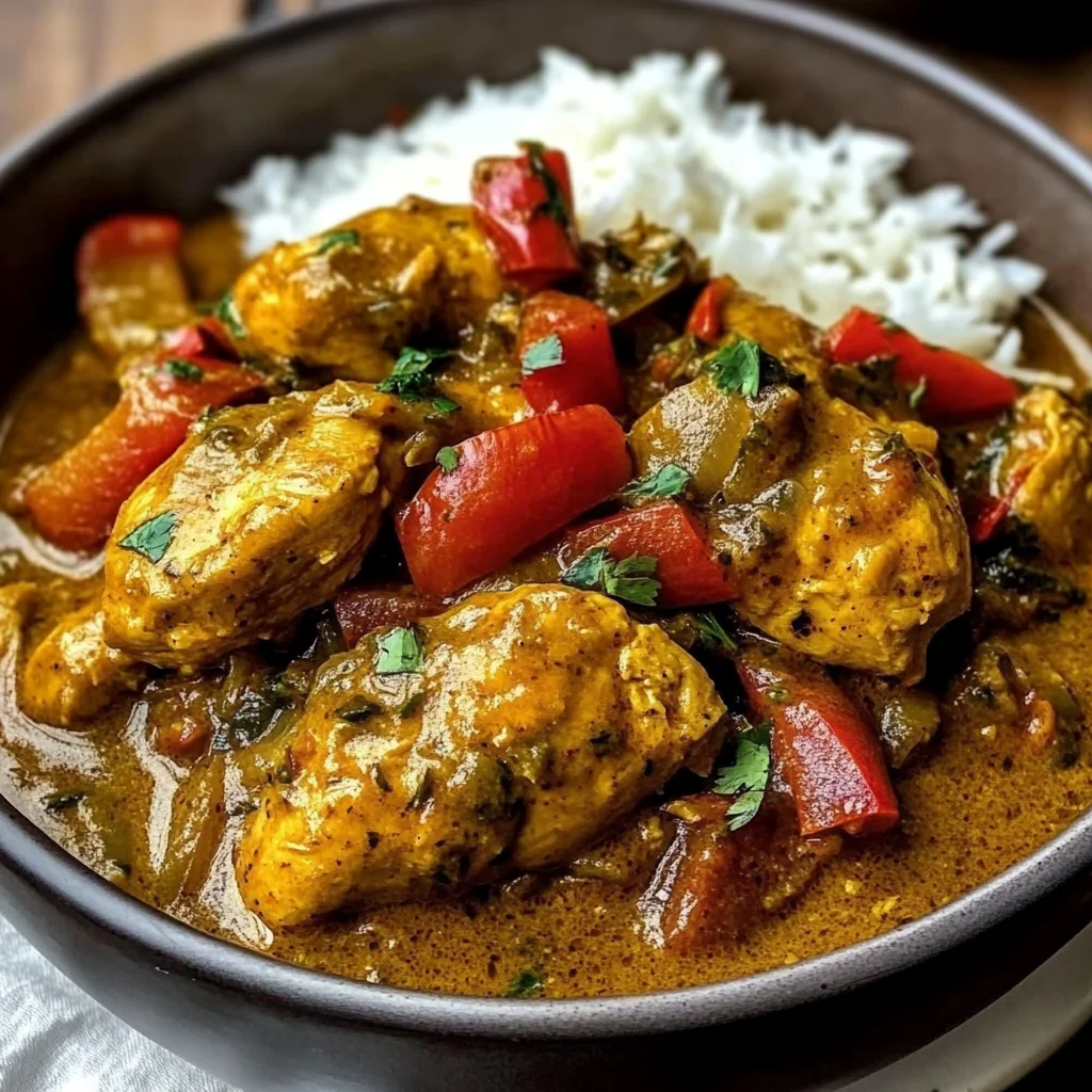 Creamy Jamaican Chicken Curry with Coconut & Spice
