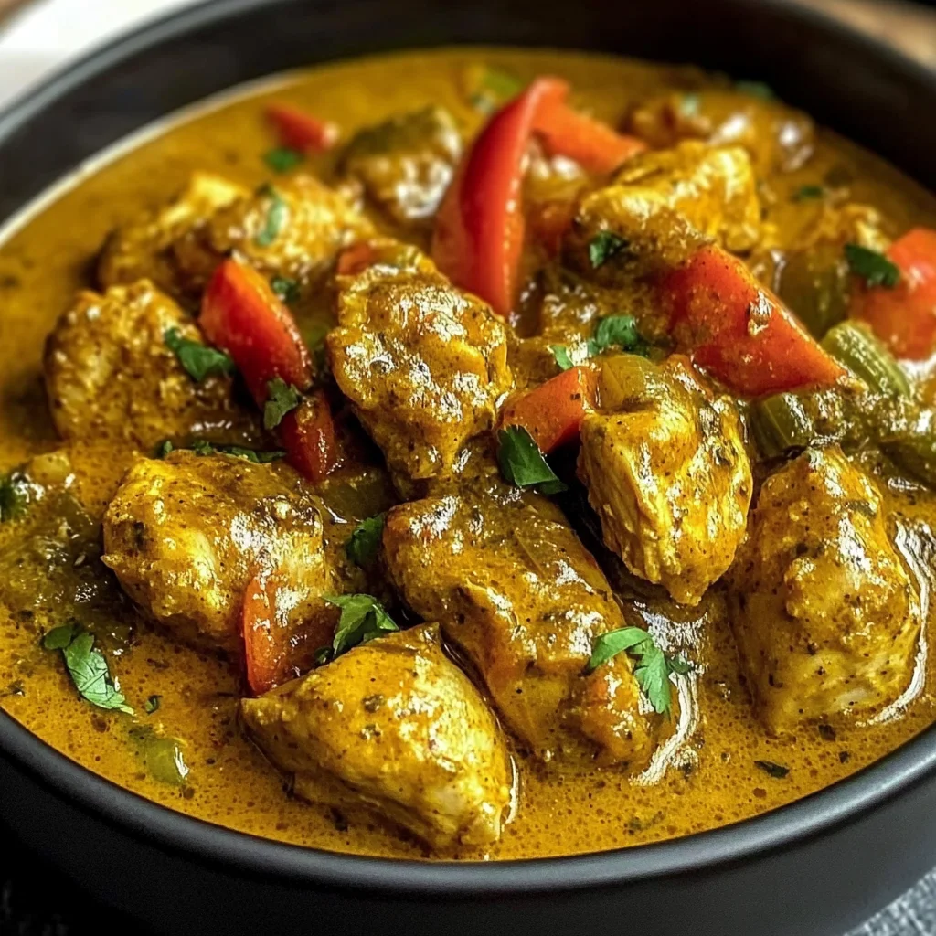 Creamy Jamaican Chicken Curry with Coconut & Spice