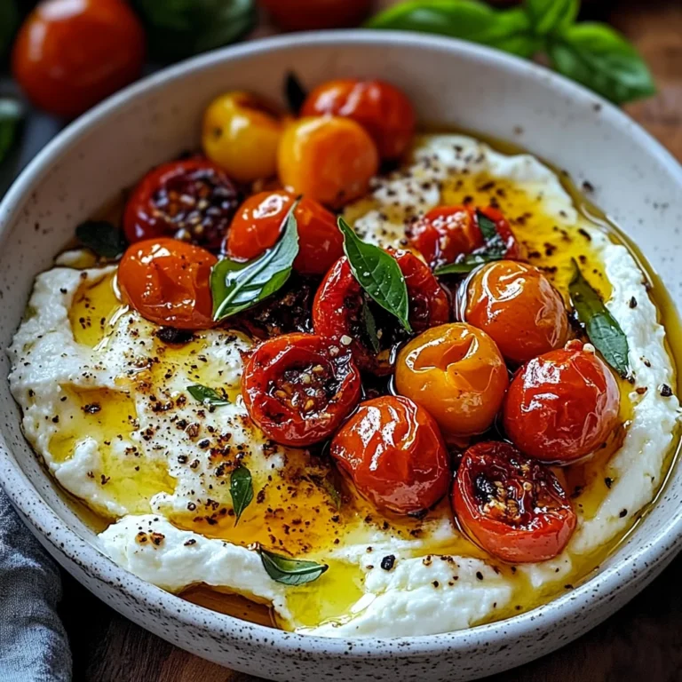 Hot Honey Tomato Burrata Dip