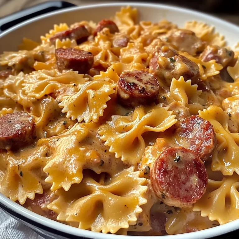 One Pot Creamy Cajun Sausage Pasta