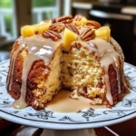 Pineapple Pecan Cream Cheese Pound Cake