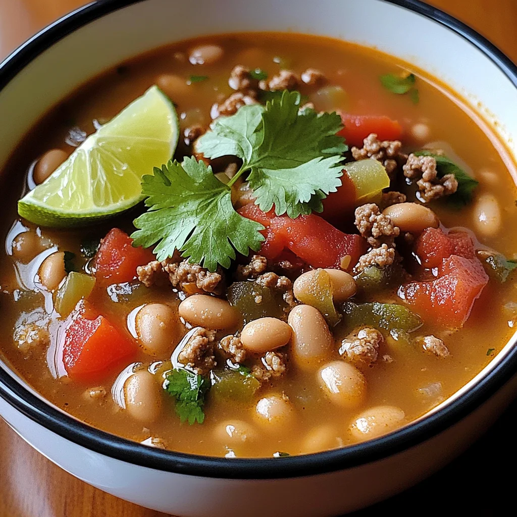Pinto Beans Green Chile And Beef Soup