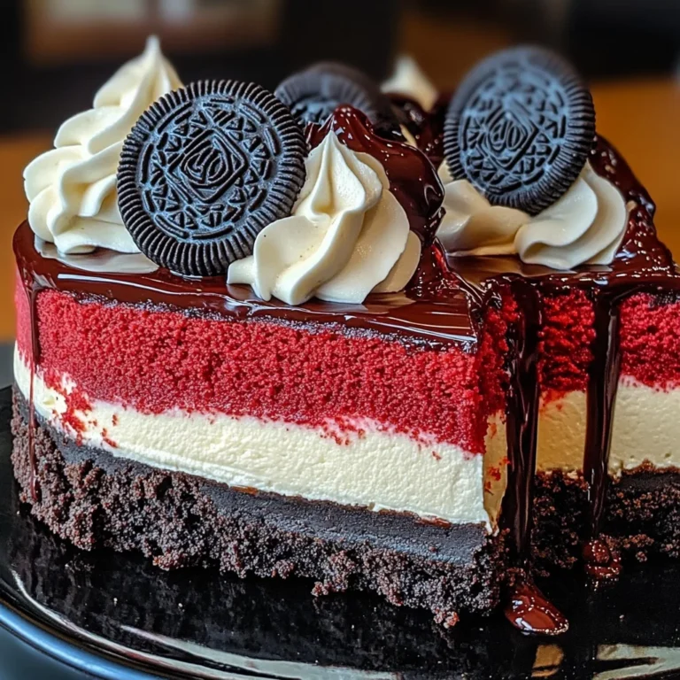 Red Velvet Oreo Cheesecake