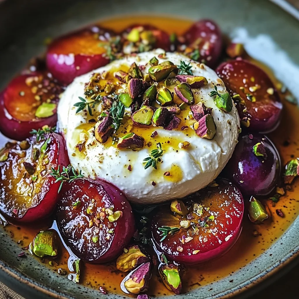 Roasted Plum and Burrata Salad