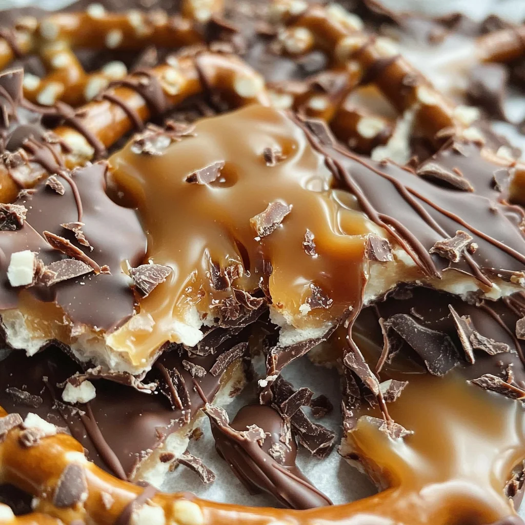Salted Caramel Pretzel Bark