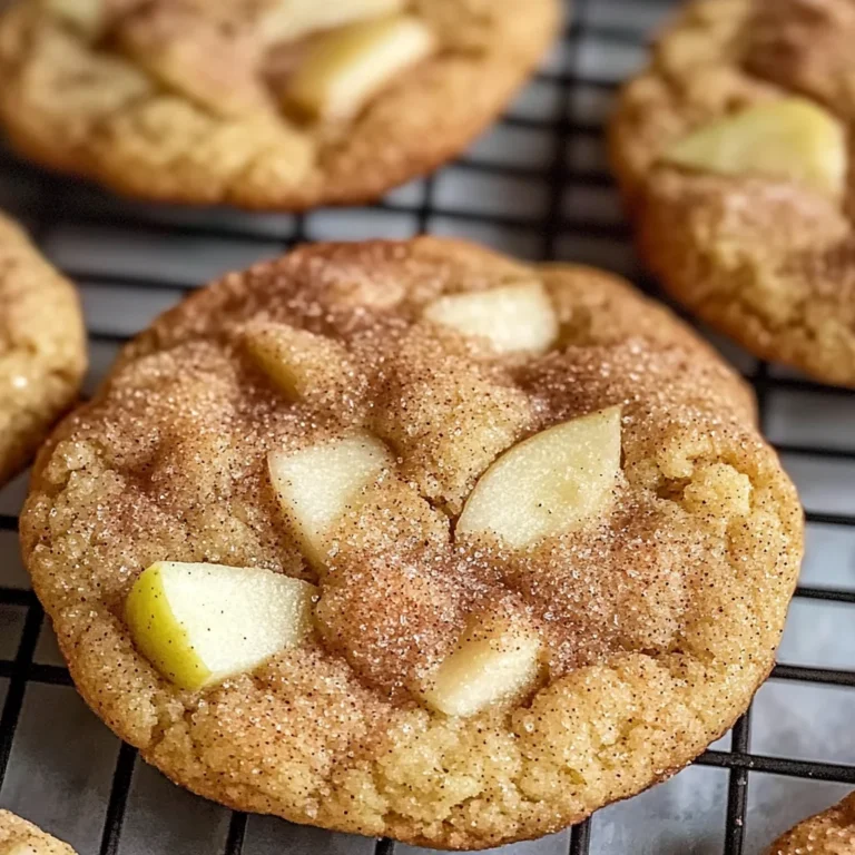Spiced Apple Cinnamon Snickerdoodle Cookies