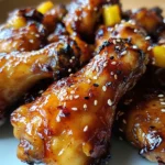 Sticky Pineapple-Teriyaki Chicken Wings in 3 Steps