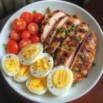 Tomato-Lovers Protein Plate with Chicken & Eggs