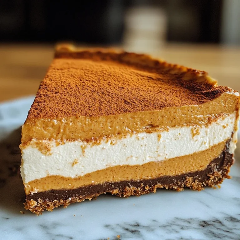 Vegan Double Layer Pumpkin Cheesecake