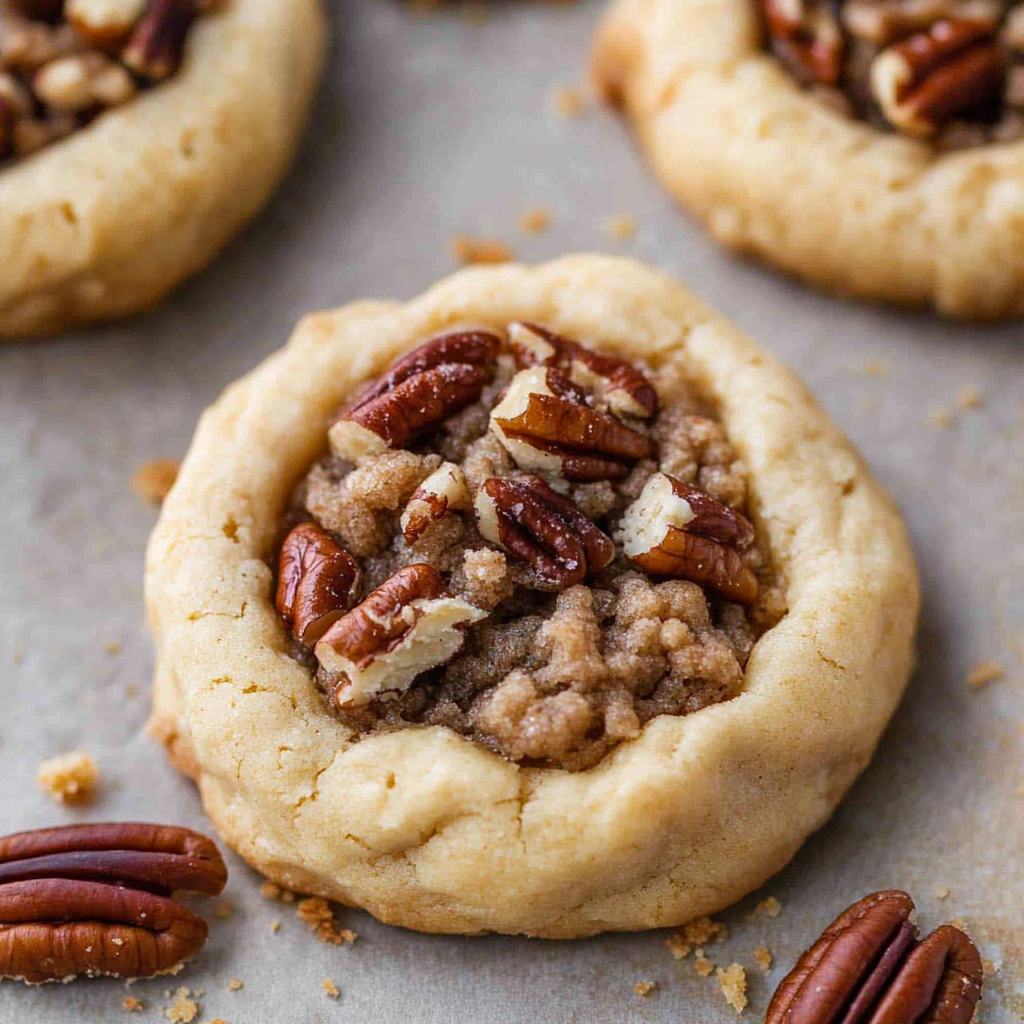 Crumbl pecan pie cookies
