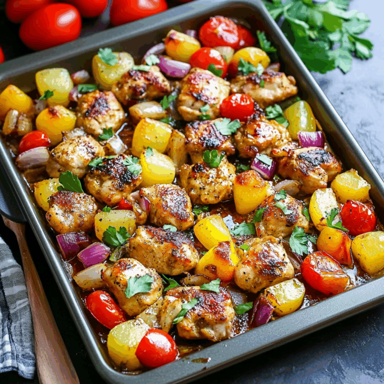 Hawaiian Chicken Sheet Pan: A Tropical Escape for Dinner